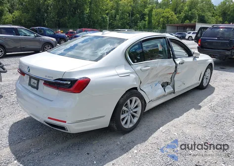 2021 BMW 740I xDrive из США, поврежденный, VIN WBA7T4C05MCE53155